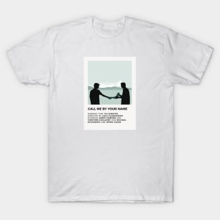 Call Me By Your Name Minimalist Poster T-Shirt